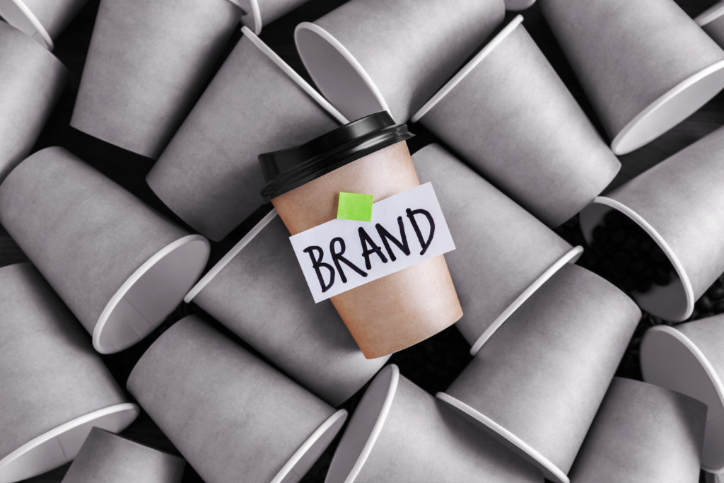 Online Awareness For Your Brand, branding on coffee cup.